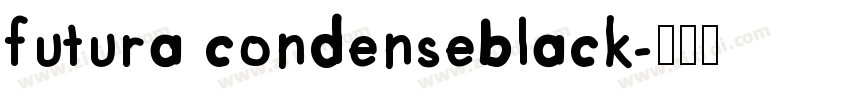 futura condenseblack字体转换